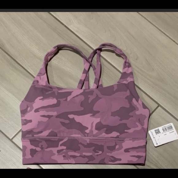 lululemon athletica Other - Lululemon Energy Bra Long Line * Pink Camo